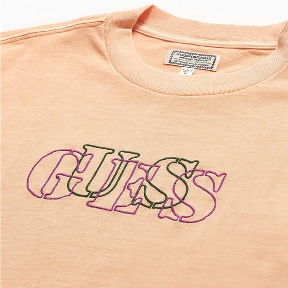 GUESS Originals Staggered Logo T-Shirt - Picture 2 of 9